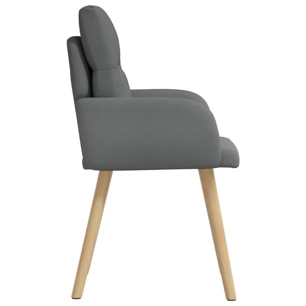 Matstolar 6 pcs Tyg Mörkgrå 60 x 56 x 96 cm