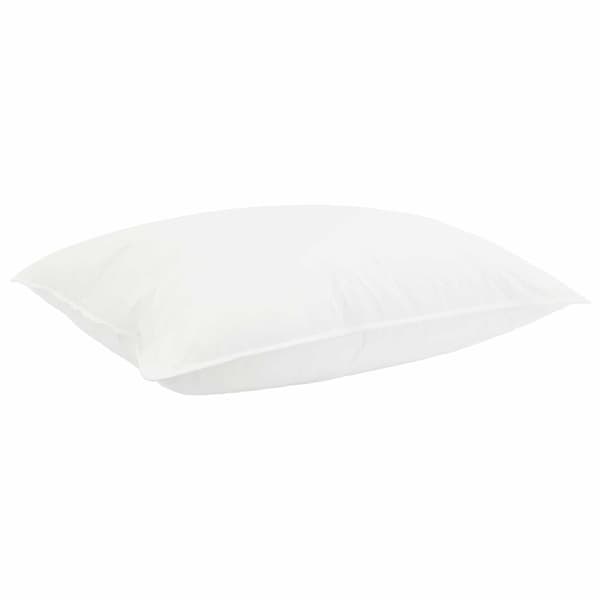 Täckeset med kudde Vit 137 x 200 cm Bomull, Bambu, Polyester