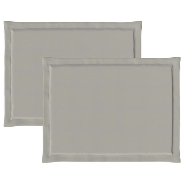 Sittkuddar 2 pcs Ljusgrå 47 x 36 x 2 cm Polyester