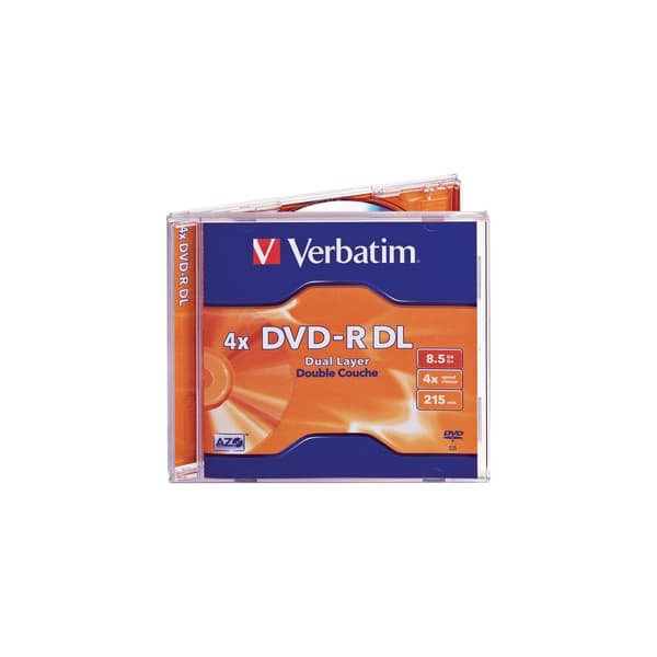 DVD+R VERBATIM 8,5GB Dual Layer 5/fp