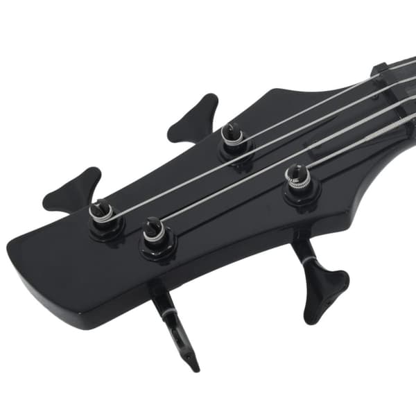 Elektrisk basgitarr för nybörjare med väska svart 4/4 46"