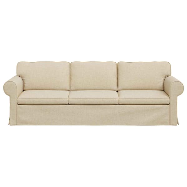 Soffa Kräm 245 x 82 x 80 cm tyg