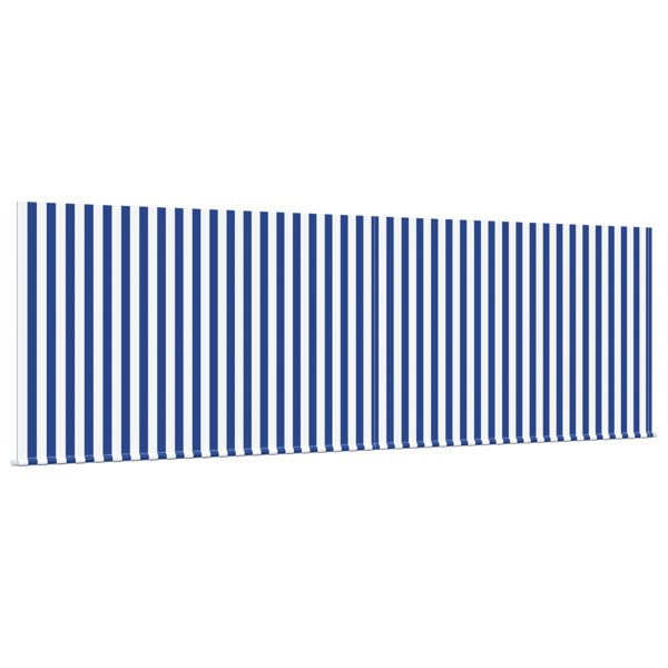 Utfällbar markis Blå och Vit 400 × 300 cm