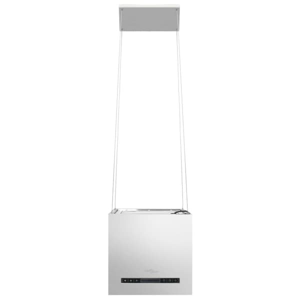 Hängande köksfläkt touchsensor LCD 37 cm rostfritt stål