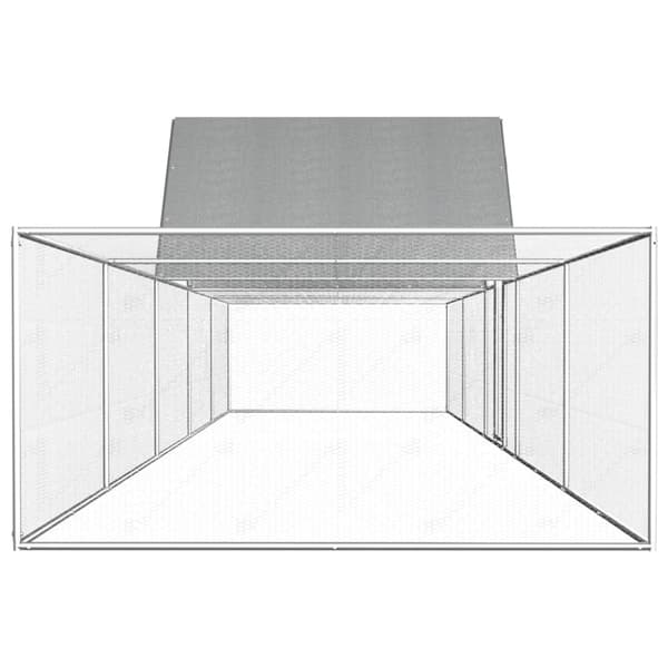Hönsbur 10x2x2 m galvaniserat stål
