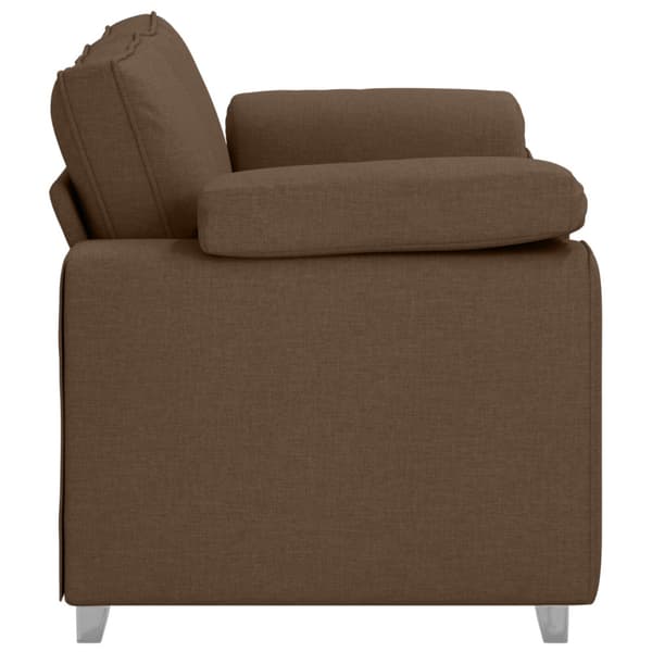 Tvåsitssoffa Brun 160 cm tyg