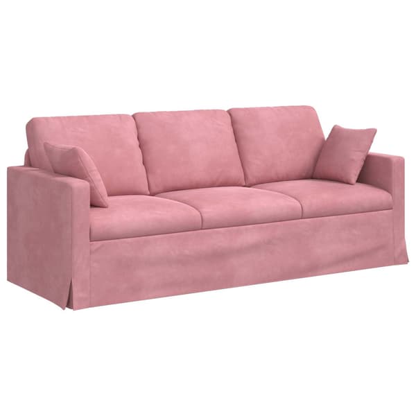 Soffset 2 pcs Rosa 198 x 78 x 80 cm Sammet