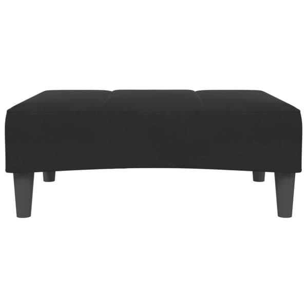 Fotpall svart 77x55x31 cm sammet