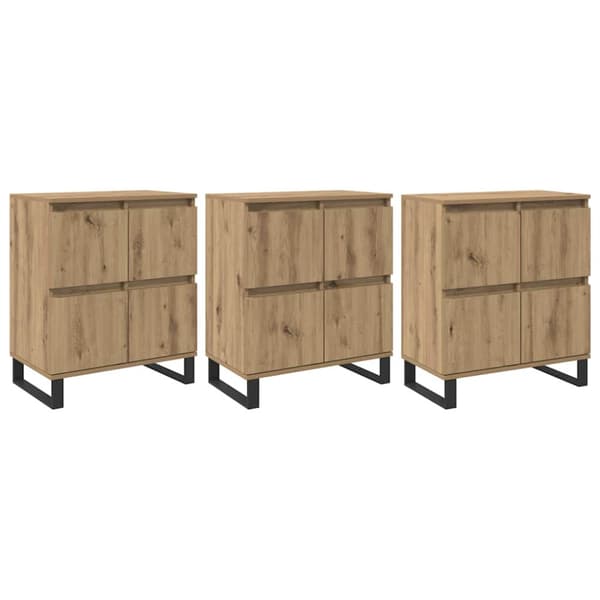 Sideboard 3 pcs Artisan Ek 60 x 35 x 70 cm
