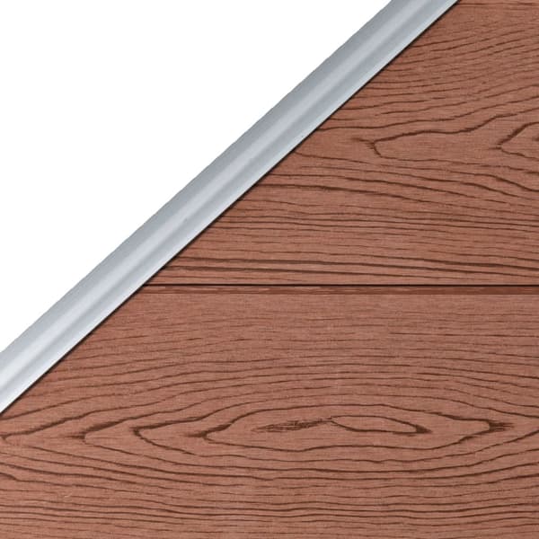 Staketpanel WPC 95x(105-180) cm brun
