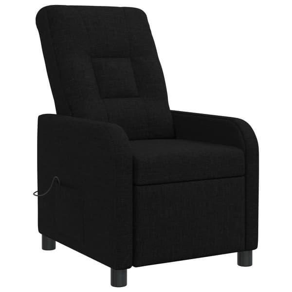Massagefåtölj Svart Tyg