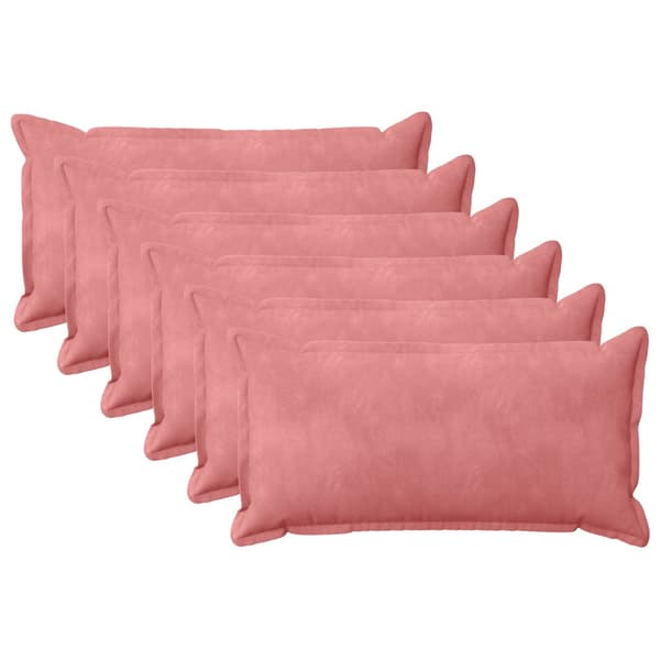 Kudde med kudde HOUTEN 6 st Rosa Sammet