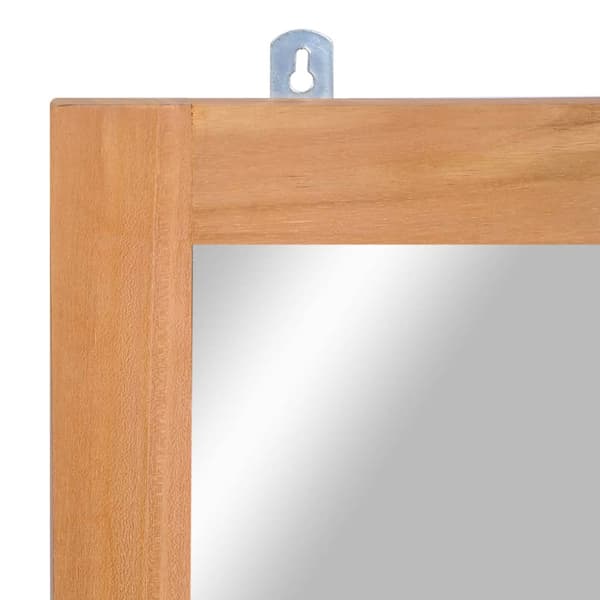 Väggspegel massiv teak 50x70 cm
