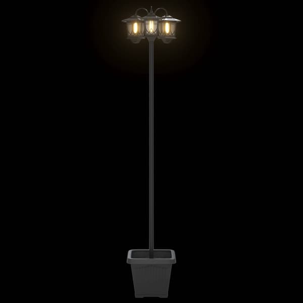 Utomhus Solamp with LED Bulb Svart