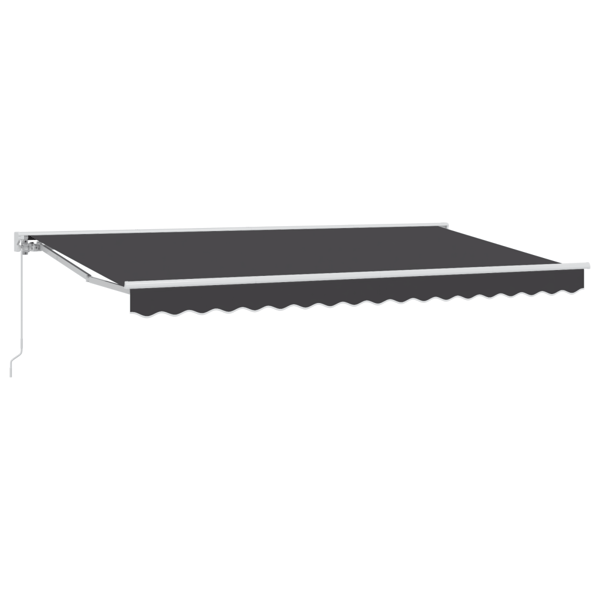 Markisram Antracit 400 x 200 cm Polyester med PU-beläggning
