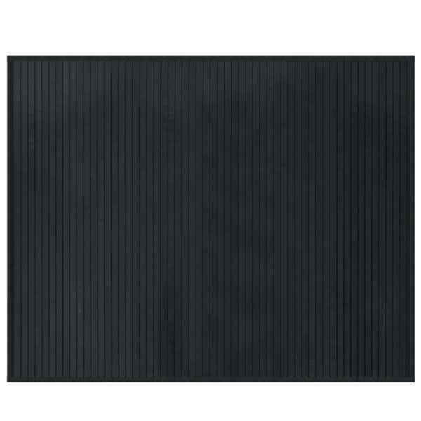 Matta rektangulär svart 80x100 cm bambu