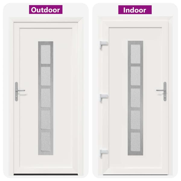 Framdörr Vit 108 x 208 cm PVC