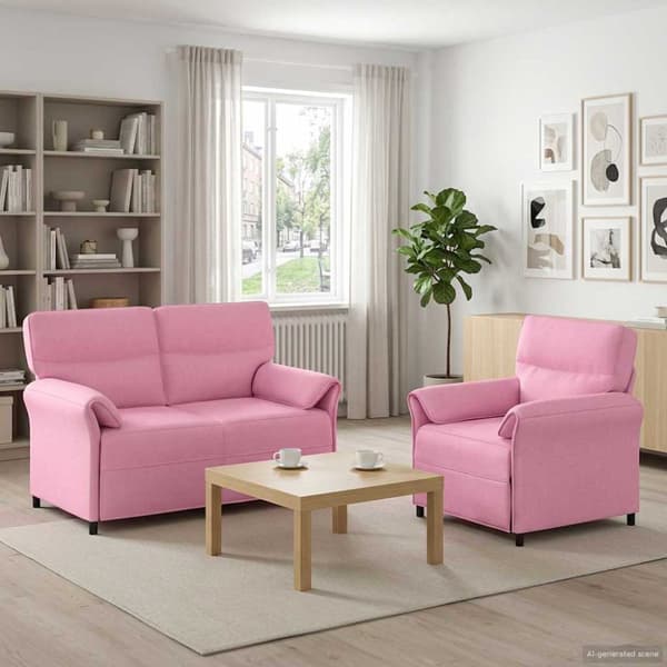 Soffset 2 st Rosa Tyg
