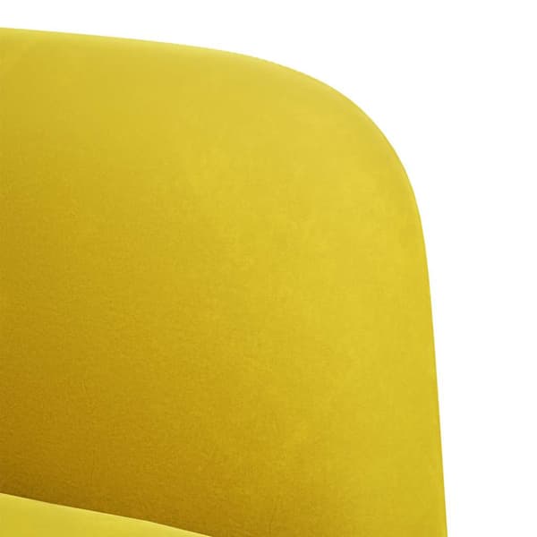 Loveseat soffa gul 109 cm sammet