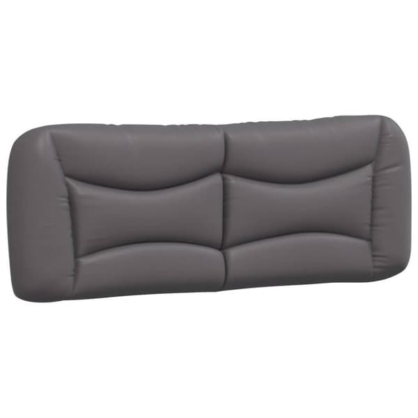 Bed Frame with LED without Mattress "Hvar" Grey 140x190 cm