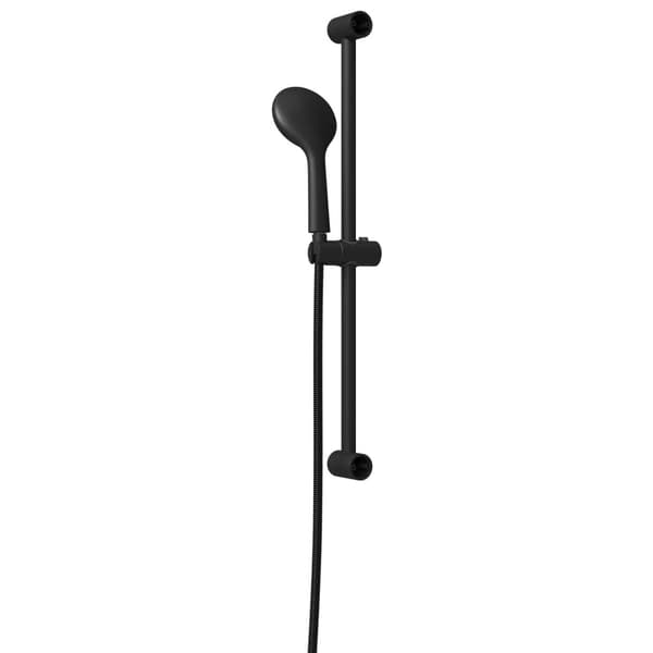Duschsystemset Svart 71 cm Rostfritt stål