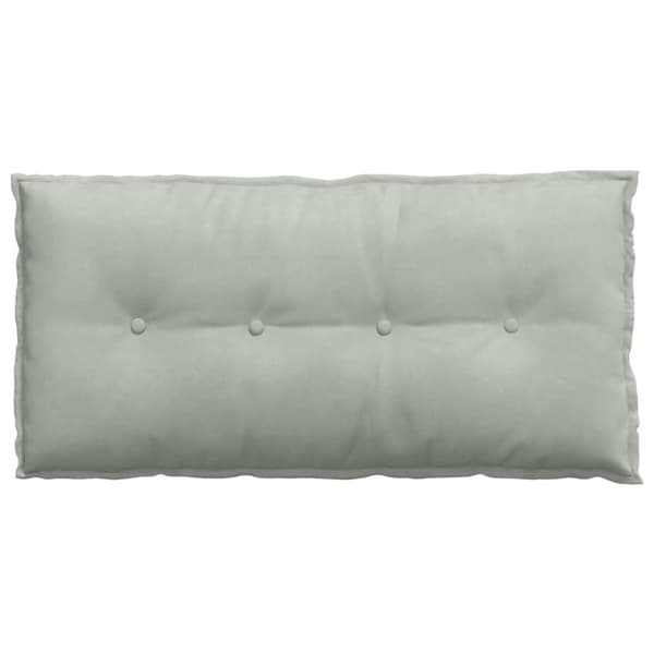 Ryggkudde Ljusgrå 100 x 50 cm Kordread tyg