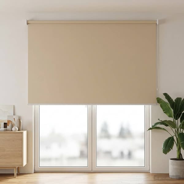 Rullgardin UV-skydd Beige 160 x 230 cm Polyester