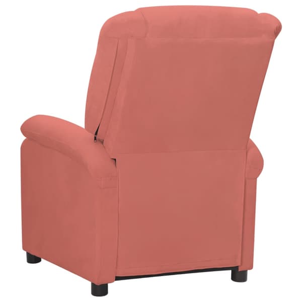 Reclinerfåtölj rosa sammet