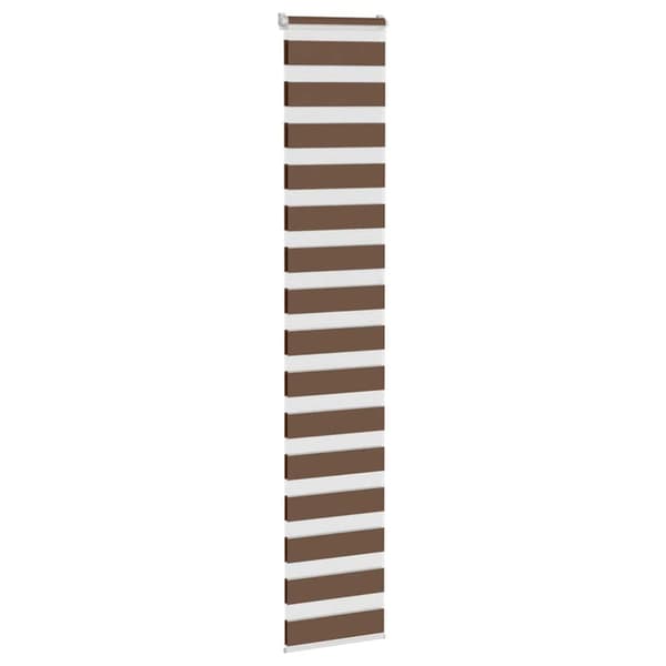 Rullgardin zebra brun 45x230 cm tyg bredd 40,9 cm polyester