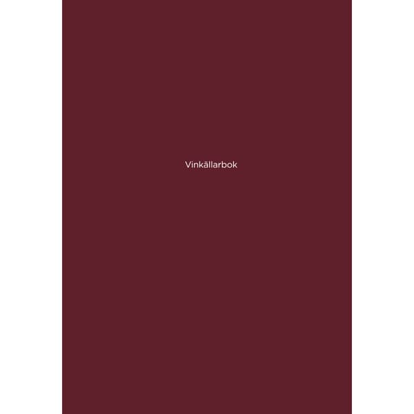 Vinkällarbok (inbunden)