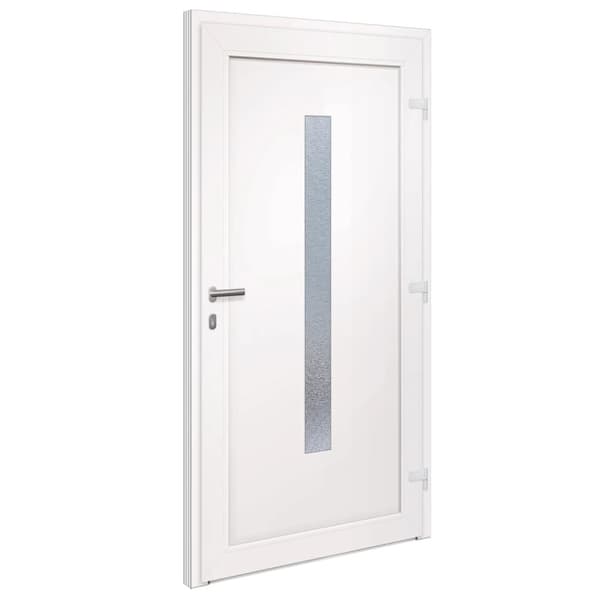 Ytterdörr vit 108x208 cm PVC