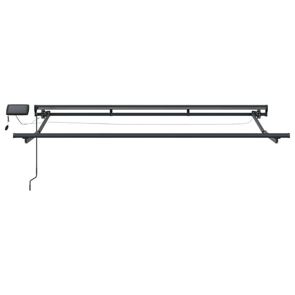 Manuell markisram med LED-lampor 3,5 x 2,5 m