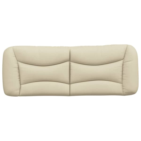 Headboard Cushion "Hvar" Cream 140 cm Fabric