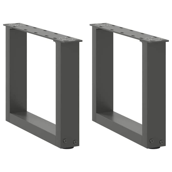 Soffbordsben U-formade 2 st antracit 40x(30-31) cm stål