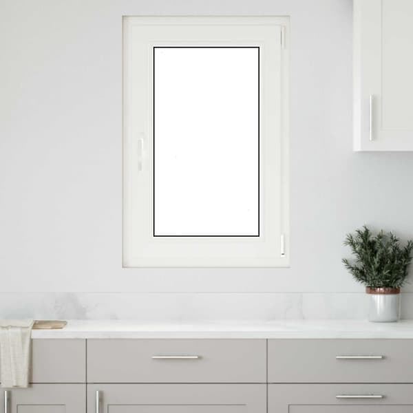 Källarfönster RISOR 60 x 80 cm PVC och glas Antracit