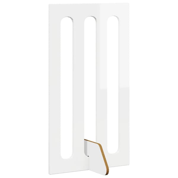 Fällbar husdjursgrind 2 pcs Högblank Vit 100,5 x 38 x 90 cm