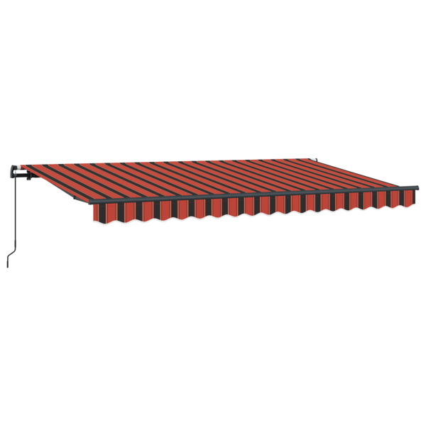 Utfällbar markis Orange 350 x 200 cm tyg
