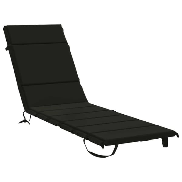 Solstol Kudde GEMERT 100% Polyester Svart 200 x 50 x 3 cm