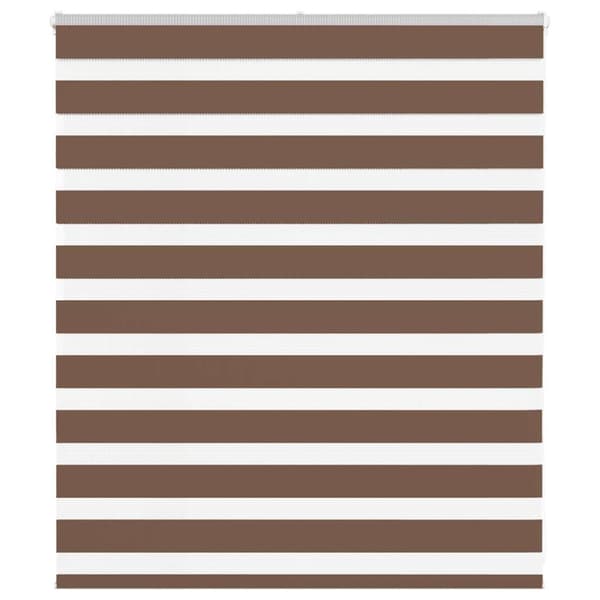Rullgardin zebra brun 120x100 cm tyg bredd 115,9 cm polyester
