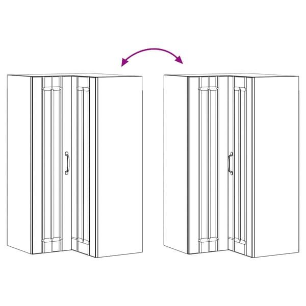 Köksenhet LUCCA 8 pcs Betonggrå Konstruerat trä