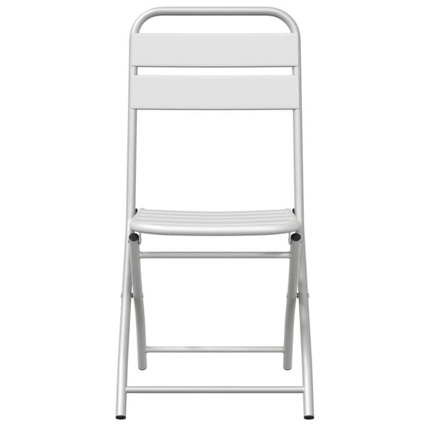Fällstol för trädgård 2 pcs Vit 42 x 52 x 82cm