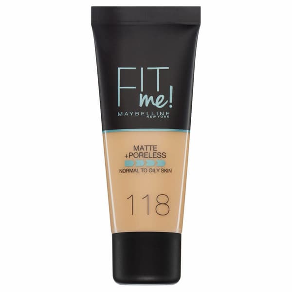 Fit Me Matte + Poreless Foundation - 118 Nude