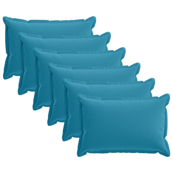 Kuddöverdrag 6 st HOUTEN Ljusblå 50 x 70 cm Polyester
