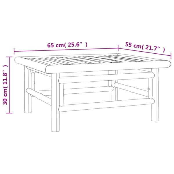 Loungegrupp 11 delar taupe dynor bambu
