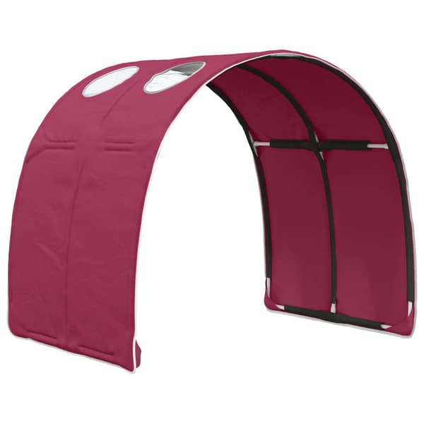 Sängtunnel 2 pcs Röd 211 x 67,5 x 2 cm Polyester