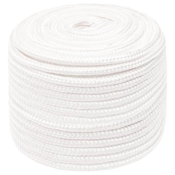 Båtlina helvit 14 mm 25 m polypropylen