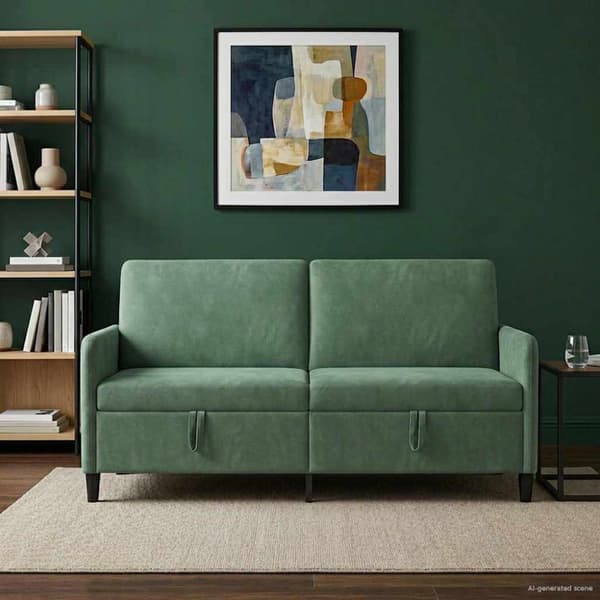 Soffa med förvaring Havgrön 172 x 78 x 87 cm Polyester