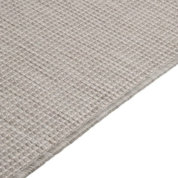 Utomhusmatta plattvävd 200x280 cm ljusgrå
