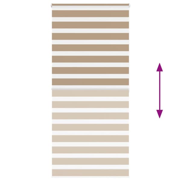 Rullgardin zebra 100x200 cm tyg bredd 95,9 cm polyester