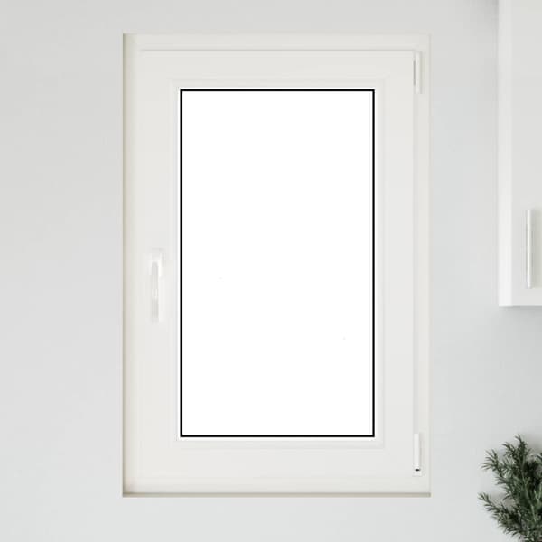Källarfönster RISOR 60 x 80 cm PVC och glas Antracit